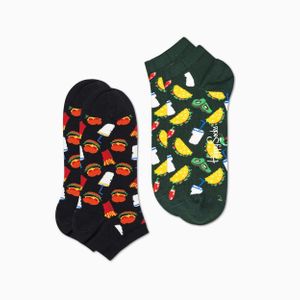 Happy Socks 2-pack Hamburger Low Sock