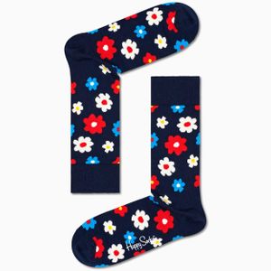 Happy Socks Flowers Sock in het Blauw