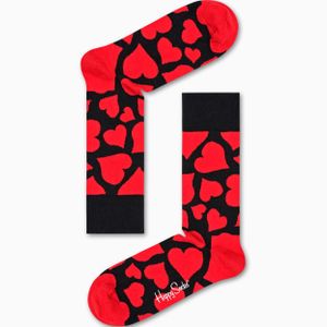 Happy Socks Jumbo Hearts Sock in het Rood