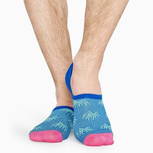 Happy Socks Dressed Palm No Show Sock in het Blauw