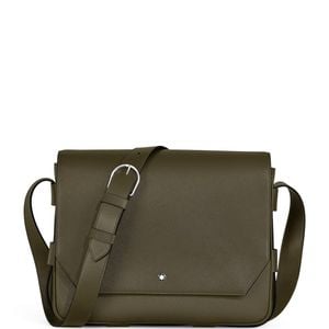 Montblanc Green Leather Sartorial Belt Messenger Bag for men
