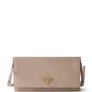 Prada Brown Mini Satin Cross-Body Bag