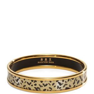 Halcyon Days Metallic Plated Leopard Bangle