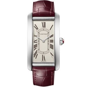 Cartier Red Platinum Tank Américaine Watch for men