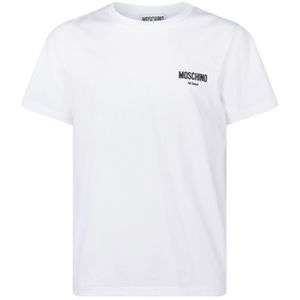 メンズ Moschino ロゴ Tシャツ ホワイト