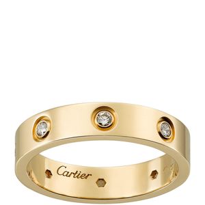 Cartier Metallic And Diamond Love Ring