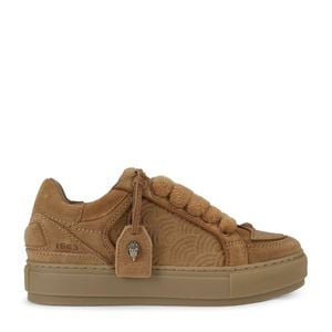 Kurt Geiger Brown Suede Southbank Tag Sneakers