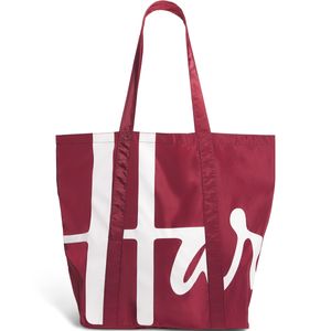 Harrods Red Logo Pocket Shopper Bag
