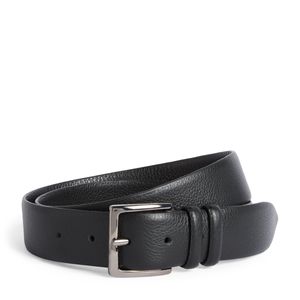 Jacob Cohen Black Leather Buckle Belt for men