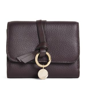 Chloé Purple Small Leather Alphabet Trifold Wallet