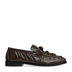 Bottega Veneta Black Lambskin Astaire Loafers