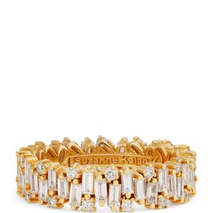 Suzanne Kalan Metallic And Diamond Shimmer Eternity Ring