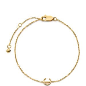 Monica Vinader Metallic C Initial Chain Bracelet