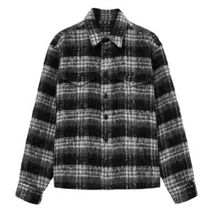 AllSaints Black Check Korey Shirt for men