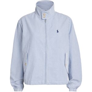 Polo Ralph Lauren Blue Cotton Seersucker Stripe Jacket