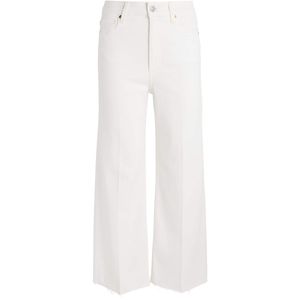 PAIGE White Anessa Wide-Leg Jeans