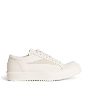 Rick Owens White Leather Vintage Sneakers for men