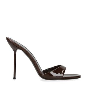 Paris Texas Metallic Patent Leather Lidia Mules 105