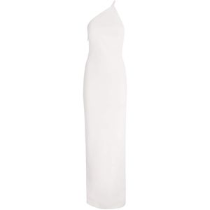 Solace London White Crepe Alexandra Maxi Dress