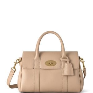 Mulberry Natural Small Leather Bayswater Satchel Bag