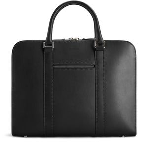 Carl Friedrik Black Leather Palissy Briefcase for men