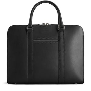 Carl Friedrik Black Leather Palissy Briefcase for men