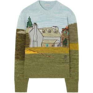 Burberry Green Highgrove X Wool Birkhall Sweater