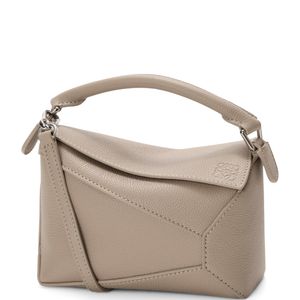 Loewe Metallic Mini Leather Puzzle Edge Top-Handle Bag