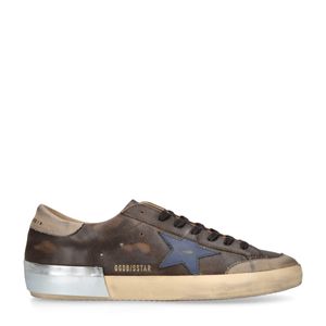 Golden Goose Deluxe Brand Brown Leather Super-Star Sneakers for men