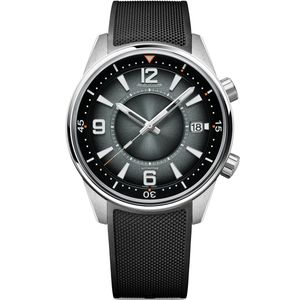 Jaeger-lecoultre Black Stainless Steel Polaris Date Watch for men