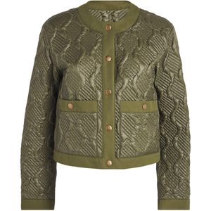 Moncler Green Down Libellule Jacket