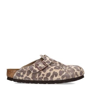 Birkenstock Brown Suede Boston Clogs
