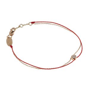RedLine Metallic Chain And Thread Pure Elegant Bracelet