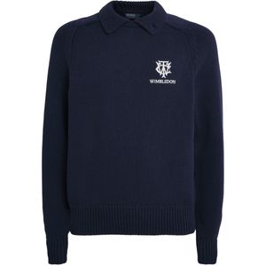 Ralph Lauren Blue X Wimbledon Cotton Polo Sweater for men