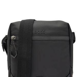 Boss Black Stenson Logo Coated Canvas Cross-Body Bag for men