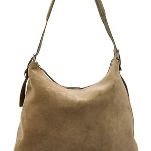 Lemaire Brown Belted Leather Hobo Bag