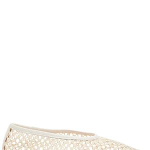 Staud Natural Alba Woven Ballet Flats