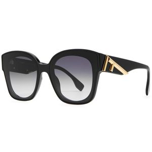 Fendi Black Round Square-frame Sunglasses