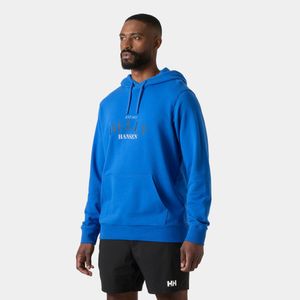 Core Graphic Felpa Con Cappuccio Blu di Helly Hansen da Uomo