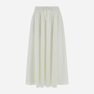 Herno White Light Nylon Stretch Skirt