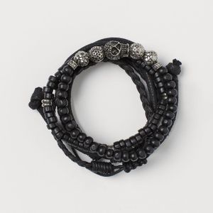 Bracelets, lot de 4 H&M pour homme en coloris Noir