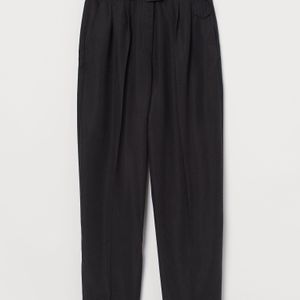 Pantalon 7/8 avec ceinture H&M en coloris Noir