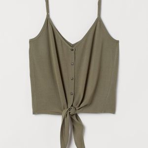H&M Green Tie-detail Strappy Top
