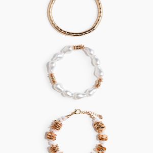 H&M Weiß 3-pack bracelets