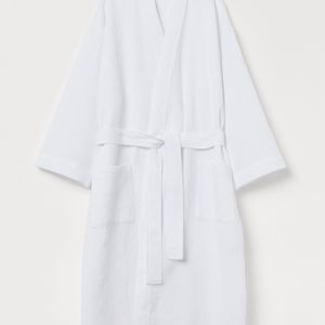 Robe de chambre gaufrée H&M en coloris Blanc