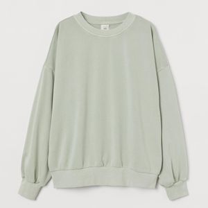 H&M Green Relaxed Fit Sweatshirt