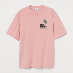 H&M T-Shirt Relaxed Fit in Pink für Herren