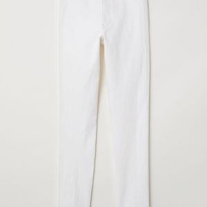 H&M Weiß Skinny High Ankle Jeans