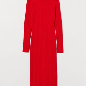 Robe en maille fine H&M en coloris Rouge