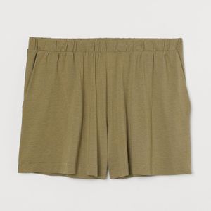 H&M Grün H & M+ Shorts aus Modalmischung